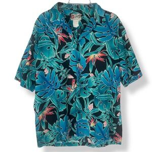 Hilo Hattie Aloha Shirt Mens Size XL Tropical Hawaiian Resort VTG Y2K USA Made